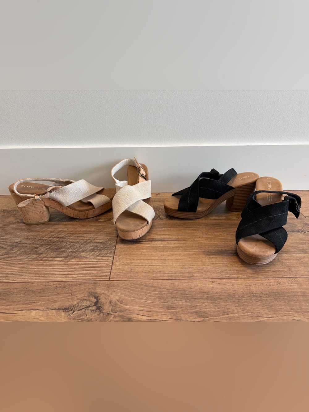 Toms Women’s Sandals Heels Wedges Shoes Size 8 / 8.5